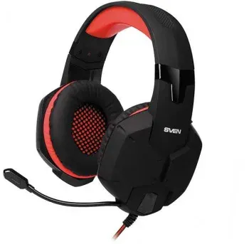 Наушники с микрофоном Sven AP-G988MV черный/красный 2.2м накладные оголовье SV-014797 - фото 8