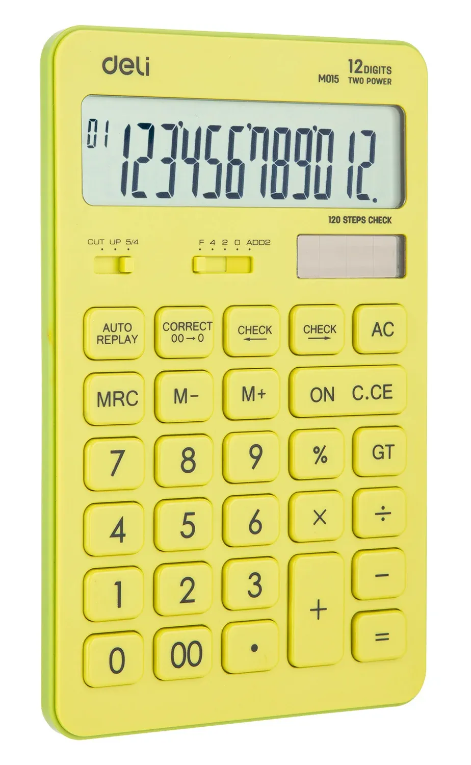 Калькулятор настольный Deli Touch EM01551 желтый 12-разр. - фото 8