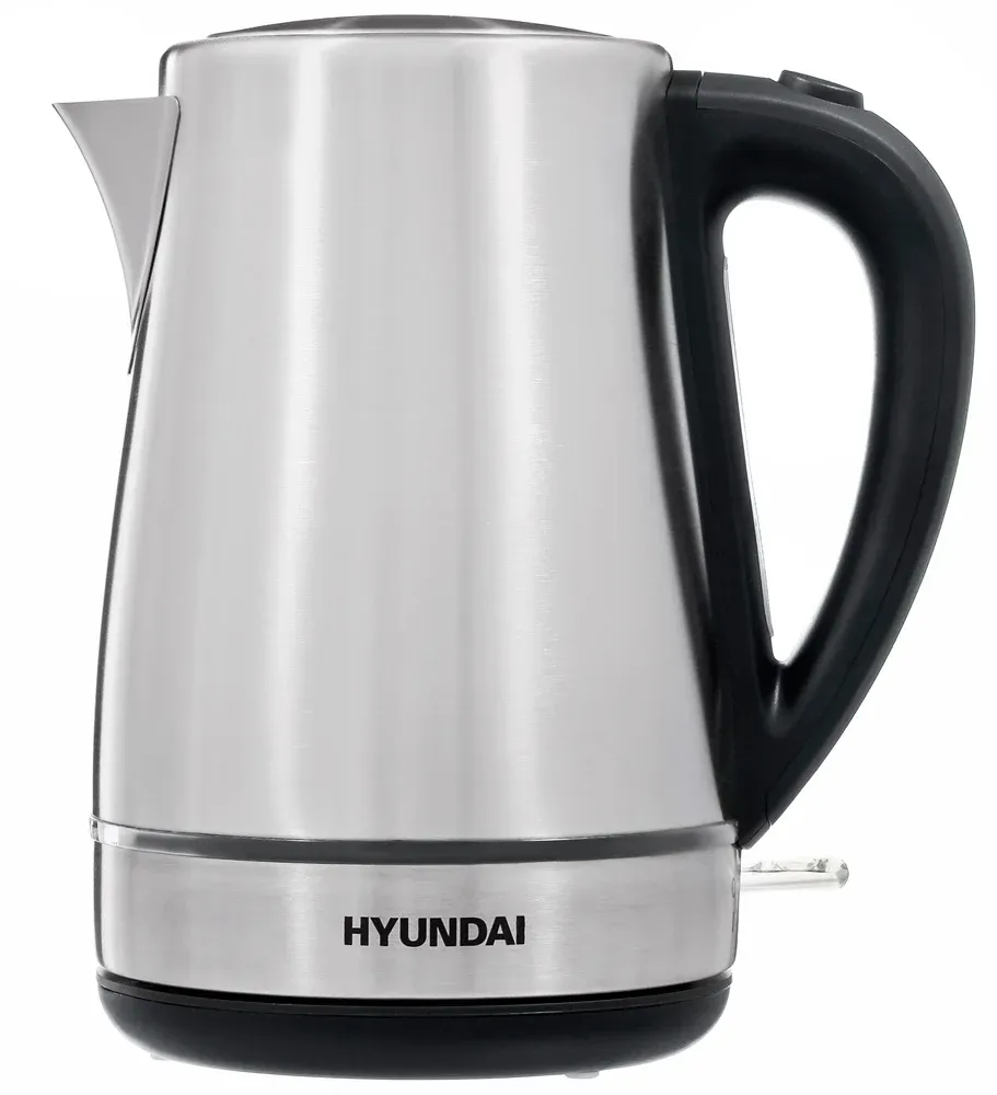 Чайник электрический Hyundai HYK-S3020 1.7л. 2200Вт серебристый матовый/черный корпус: металл/пластик - фото 1
