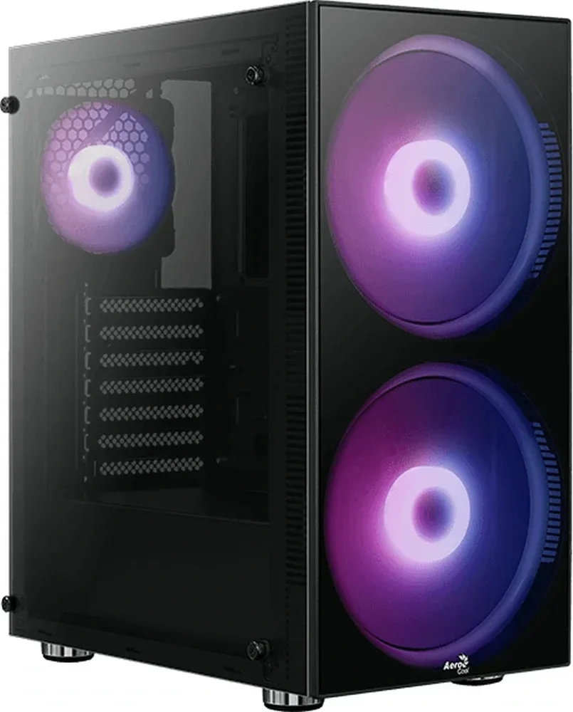 Корпус Aerocool Python-G-BK-v1 черный без БП ATX 5x120mm 2x140mm 2xUSB2.0 1xUSB3.0 audio bott PSU - фото 2