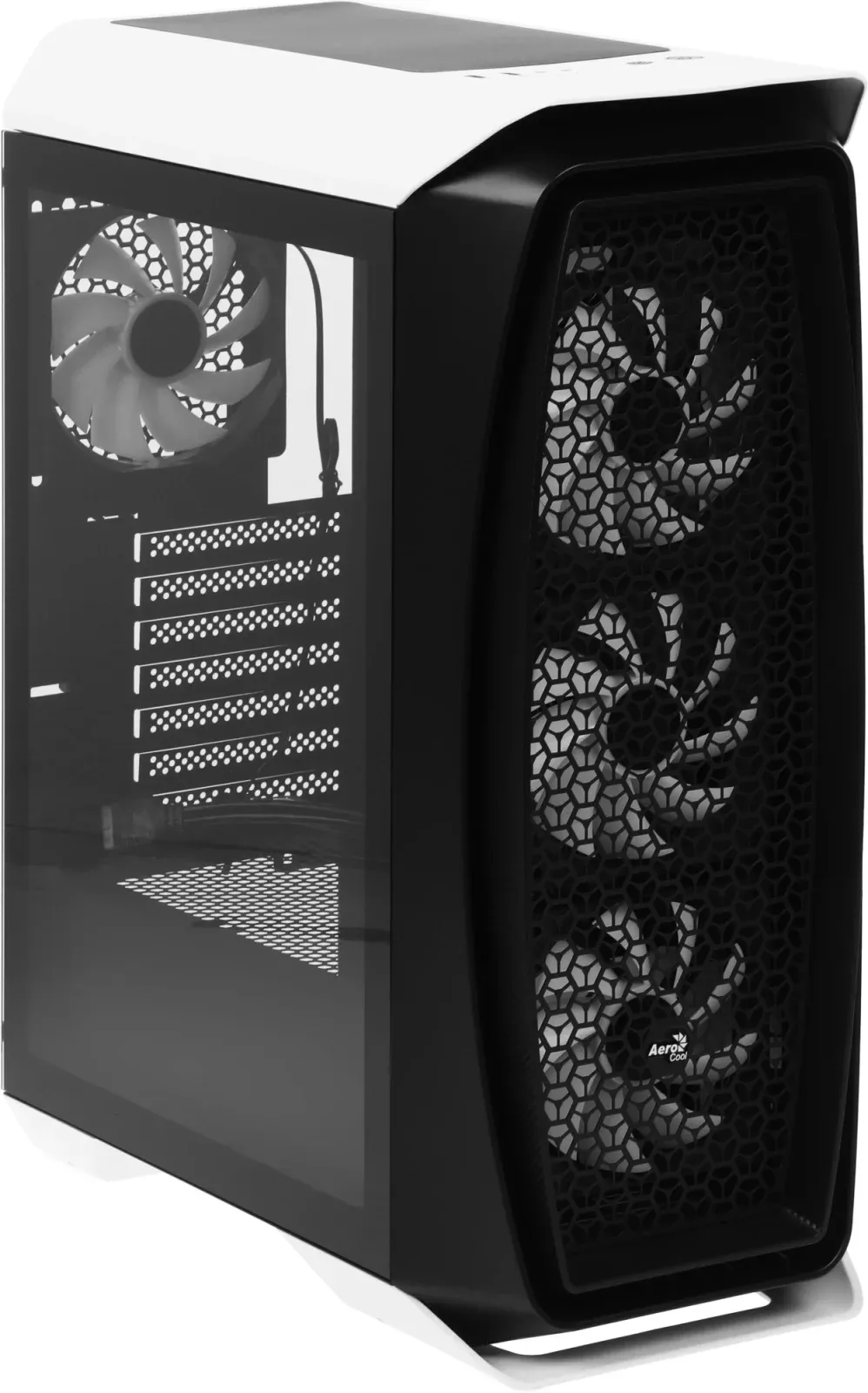 Корпус Aerocool Aero One Frost-G-WT-v1 белый без БП ATX 4x120mm 2x140mm 2xUSB3.0 audio bott PSU - фото 4