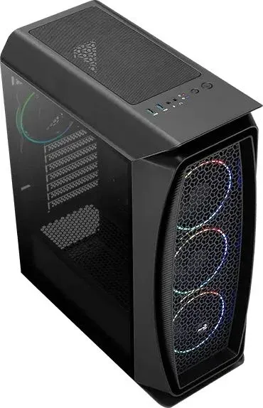 Корпус Aerocool Aero One Eclipse-G-BK-v1 черный без БП ATX 4x120mm 2x140mm 2xUSB3.0 audio bott PSU - фото 7