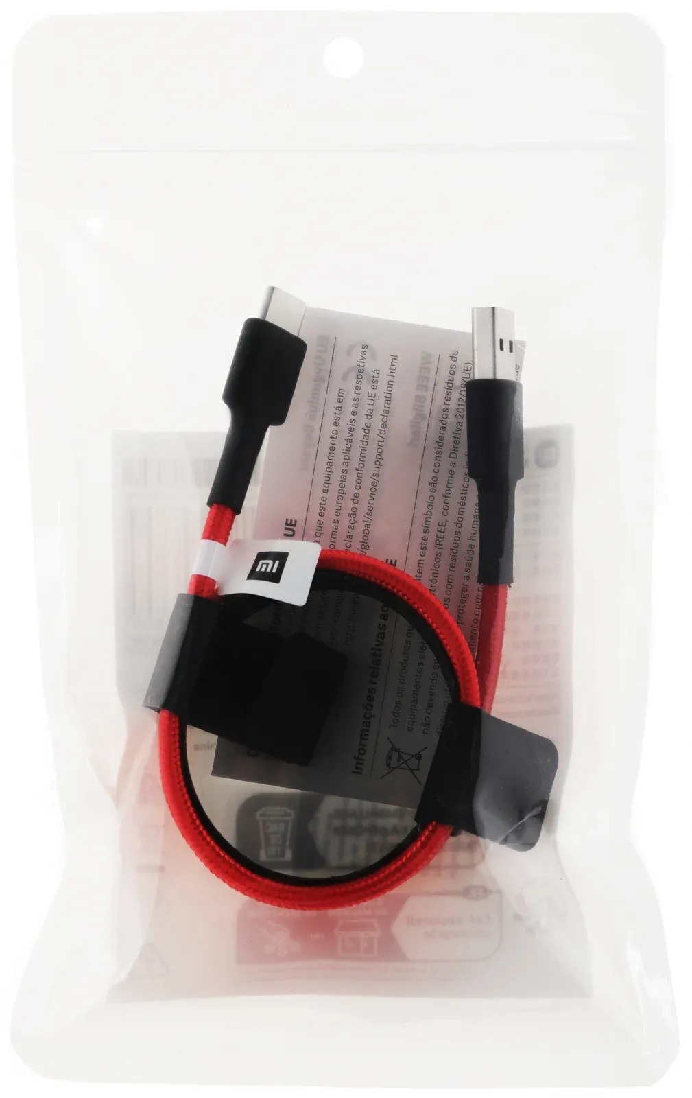 Кабель Xiaomi Mi Braided SJV4110GL USB m-USB Type-C m 1м красный - фото 1