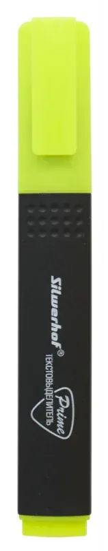 Текстовыделитель Silwerhof Prime 108035-05 скошенный пиш. наконечник 1-4мм желтый коробка - фото 3