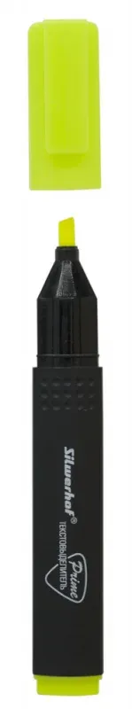 Текстовыделитель Silwerhof Prime 108035-05 скошенный пиш. наконечник 1-4мм желтый коробка - фото 4