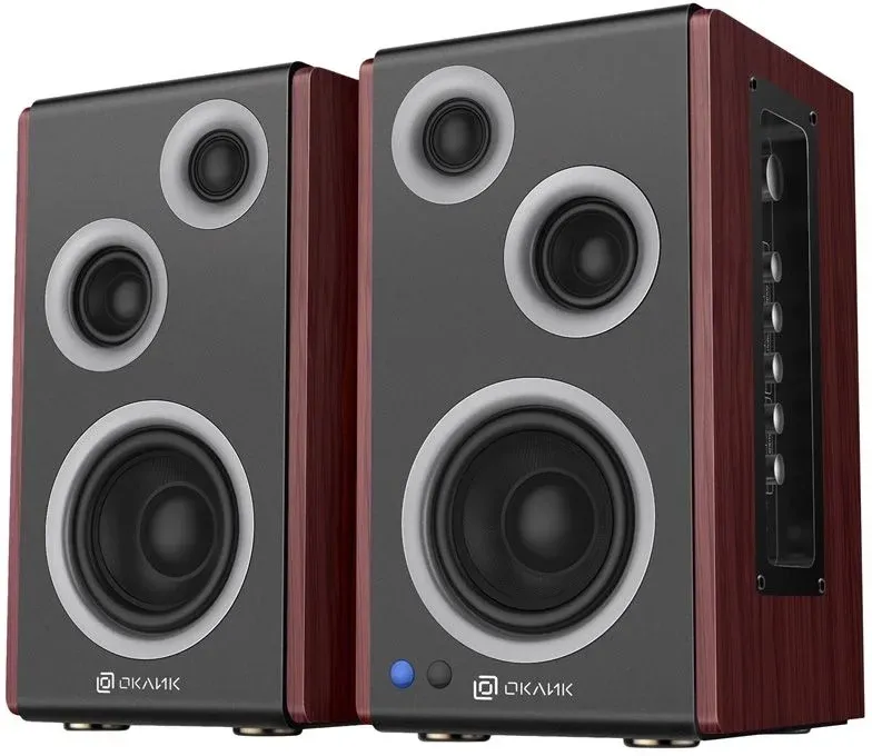 Колонки Оклик OK-117 BT 2.0 черный 80Вт BT - фото 3