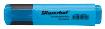 Текстовыделитель Silwerhof Blaze 108036-07 скошенный пиш. наконечник 1-5мм голубой картон - фото 7