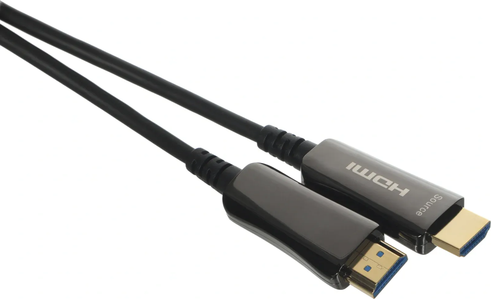 Кабель аудио-видео Digma HDMI 2.0 AOC HDMI m/HDMI m 20м. позолоч.конт. черный BHP AOC 2.0-20 - фото 5