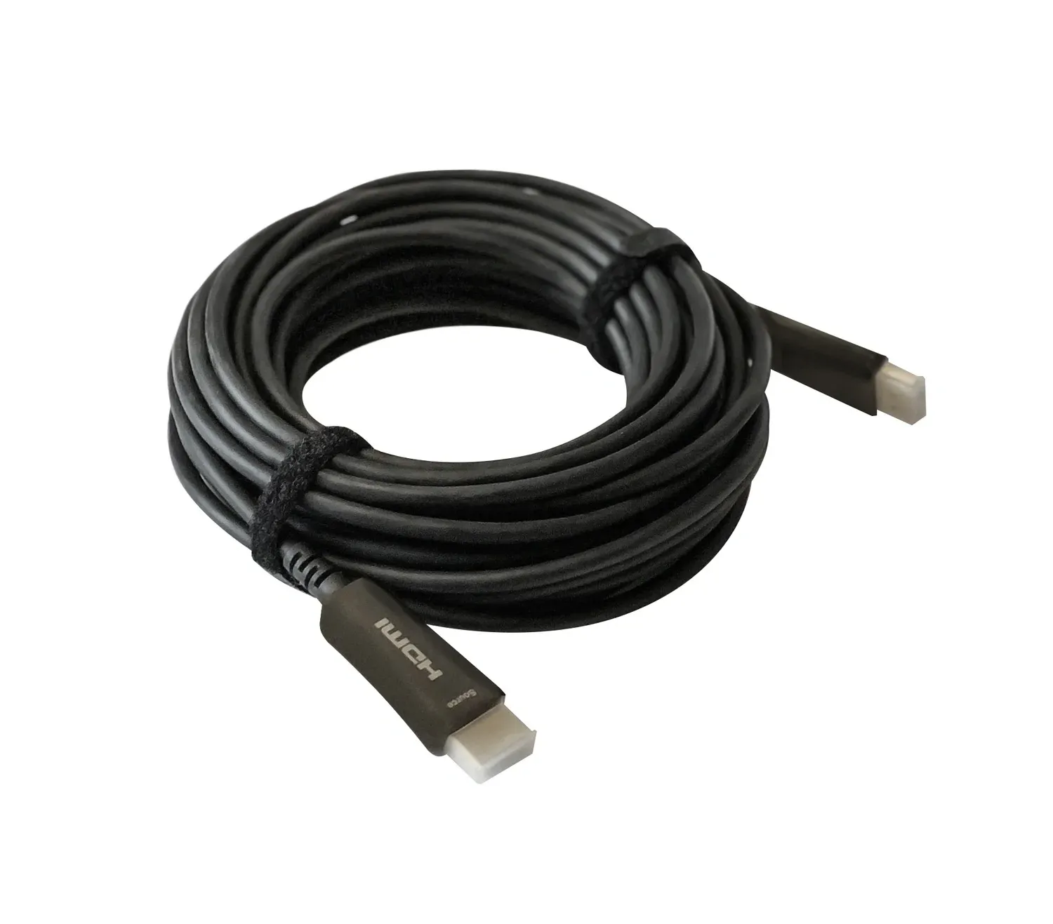 Кабель аудио-видео Digma HDMI 2.0 AOC HDMI m/HDMI m 50м. позолоч.конт. черный BHP AOC 2.0-50