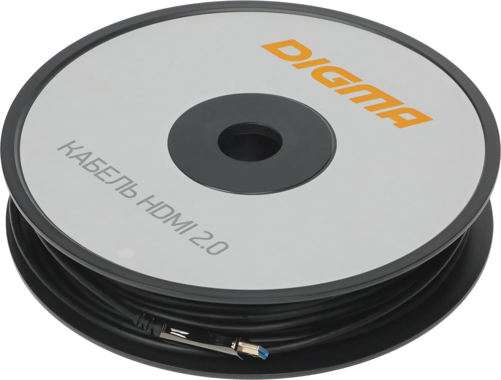 Кабель аудио-видео Digma HDMI 2.0 AOC HDMI m/HDMI m 50м. позолоч.конт. черный BHP AOC 2.0-50 - фото 8