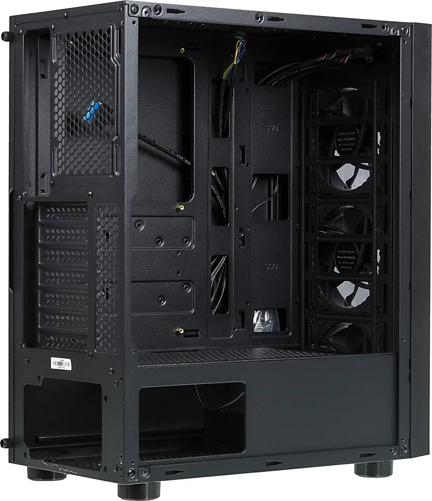 Корпус Formula F-3401 V1 черный без БП ATX 3x120mm 2xUSB2.0 1xUSB3.0 audio bott PSU - фото 5