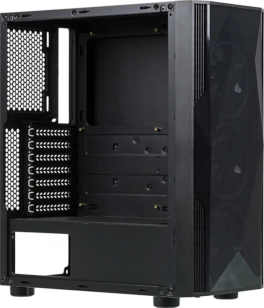 Корпус Formula F-3401 V1 черный без БП ATX 3x120mm 2xUSB2.0 1xUSB3.0 audio bott PSU - фото 7