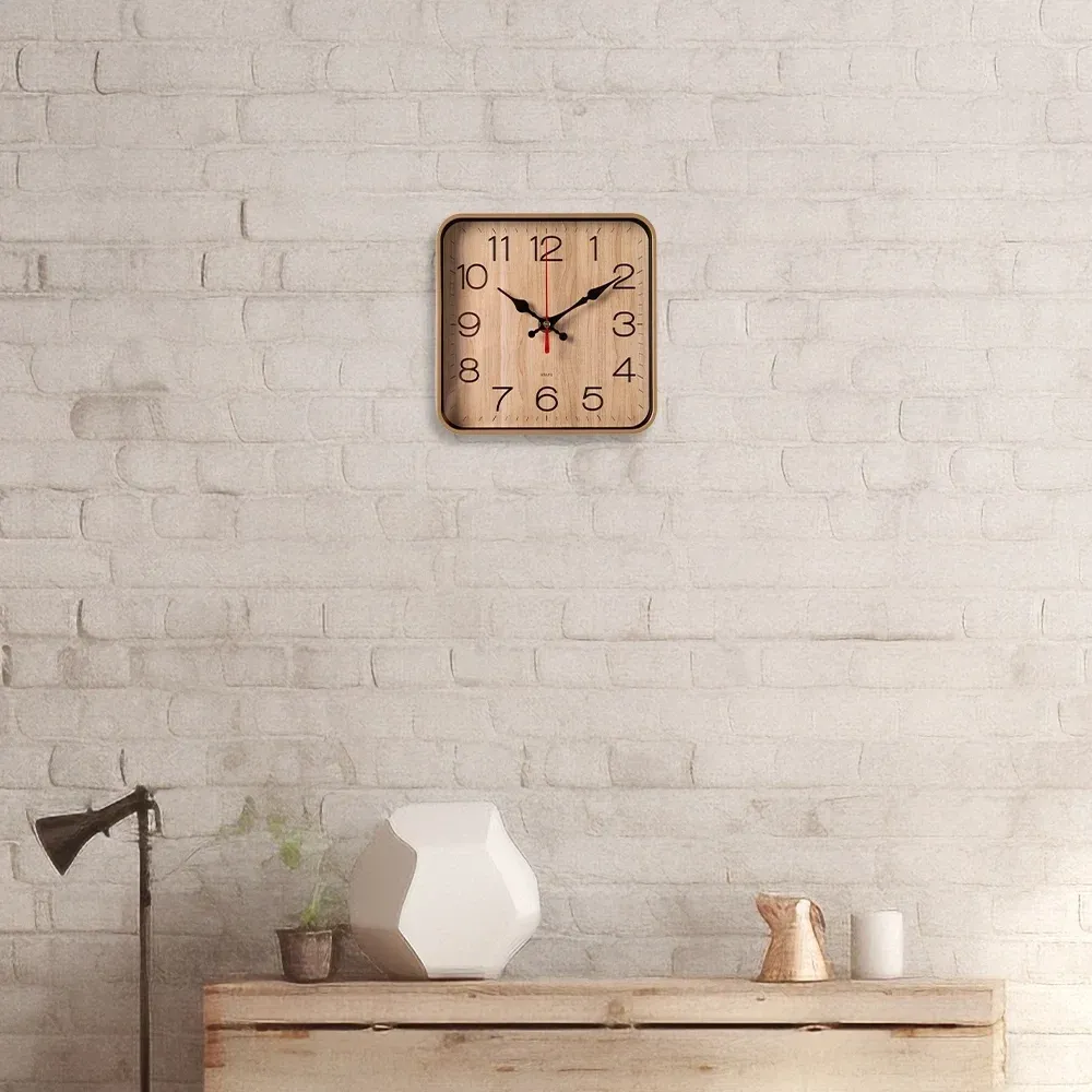 Часы настенные аналоговые Бюрократ WallC-S62P D19см бежевый WALLC-S62P19/BEIGE - фото 8