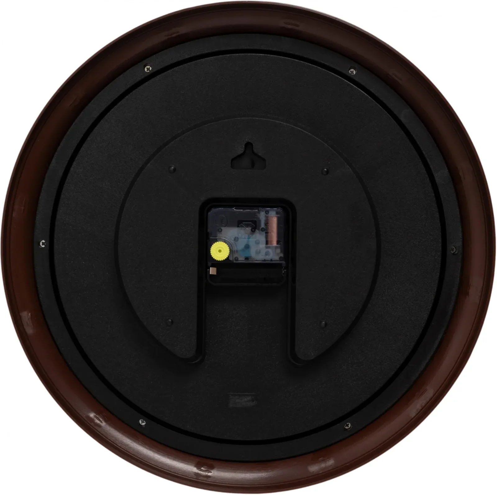 Часы настенные аналоговые Бюрократ WallC-R77P D35см коричневый WALLC-R77P35/BROWN - фото 4