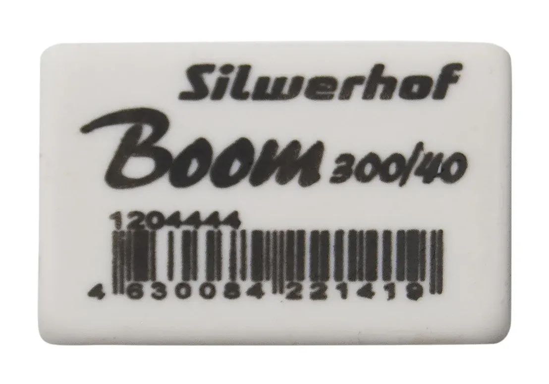 Ластик Silwerhof Boom 300/40 181148 35.5х23х8мм каучук термопластичный белый - фото 2