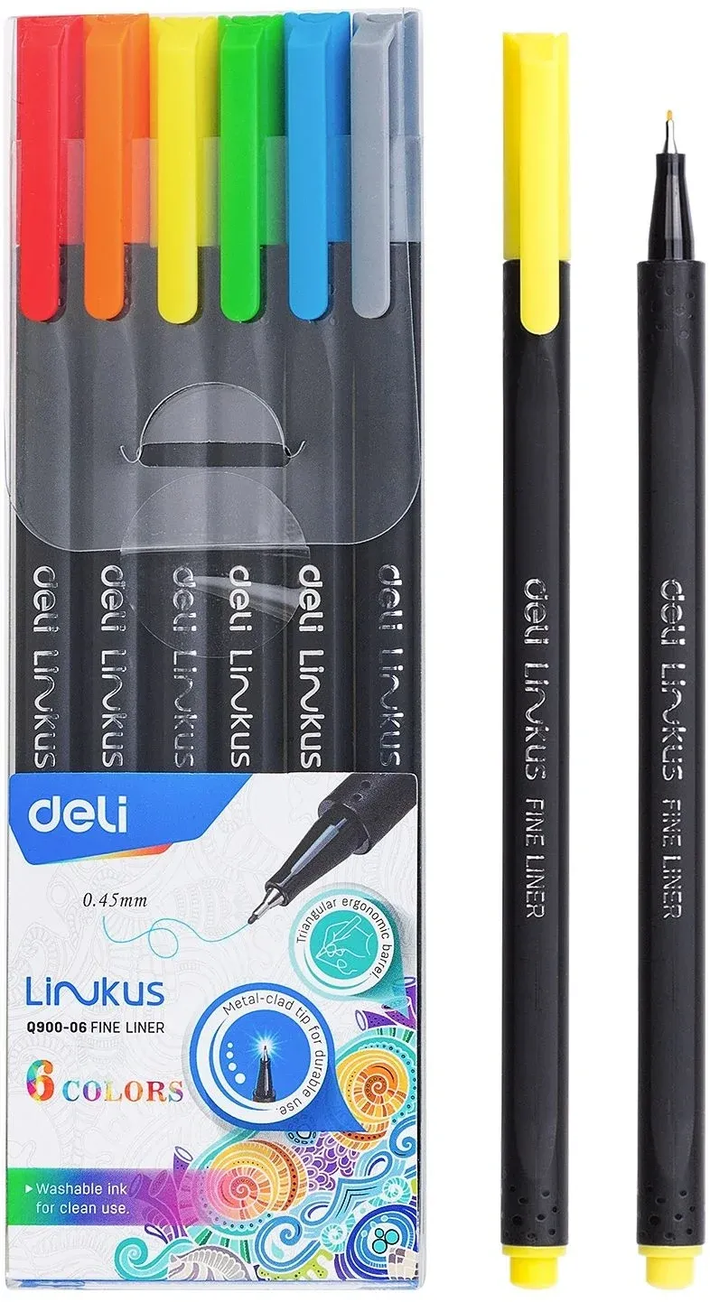 Капиллярные ручки DELI LINKUS