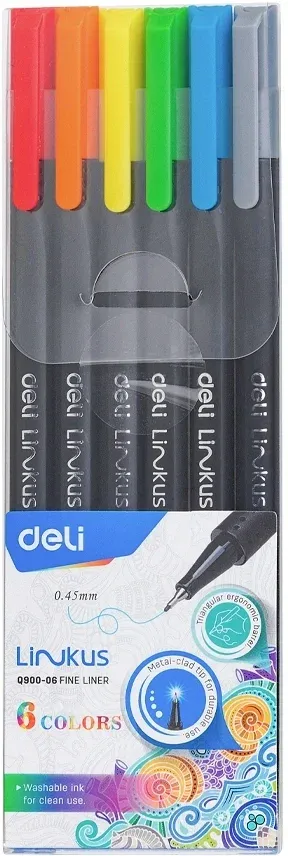 Капиллярные ручки DELI Linkus - фото 4