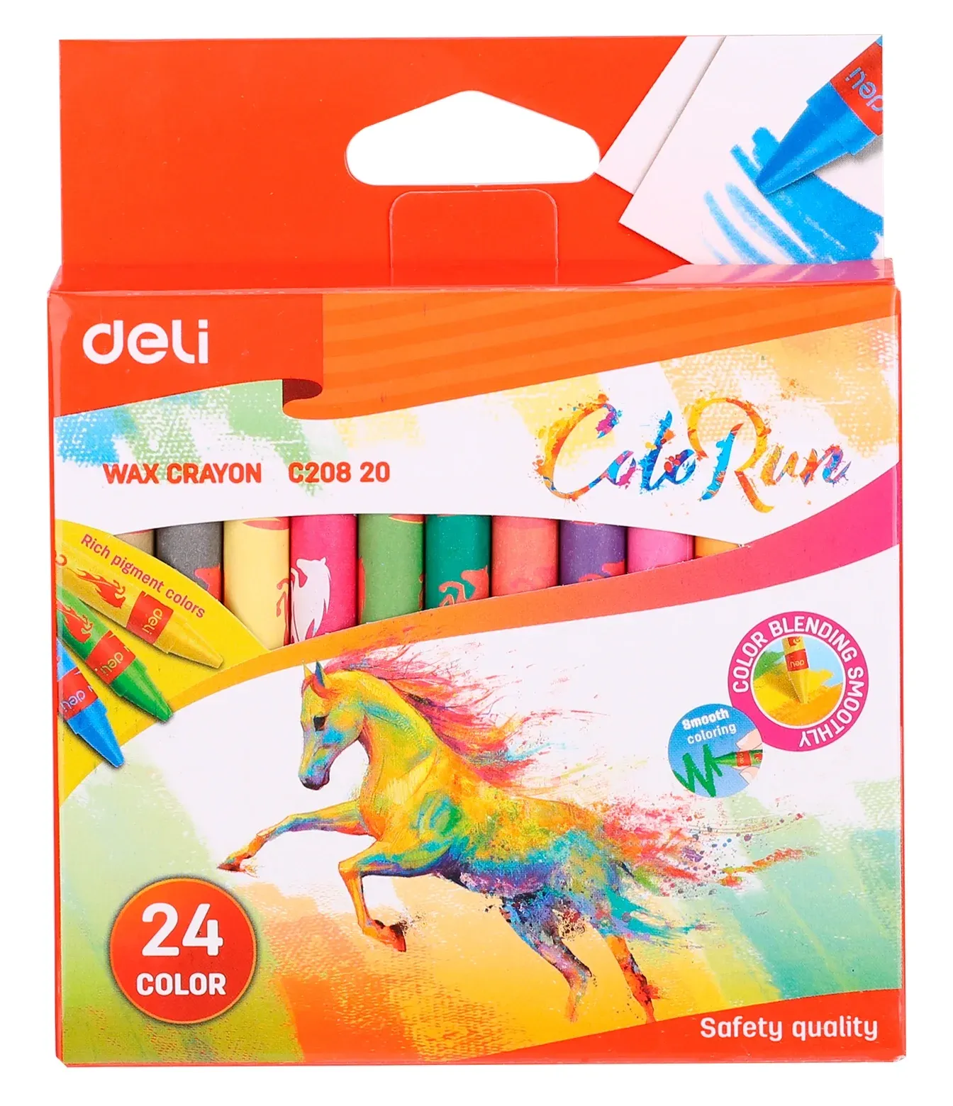 Восковые мелки DELI EC20820
