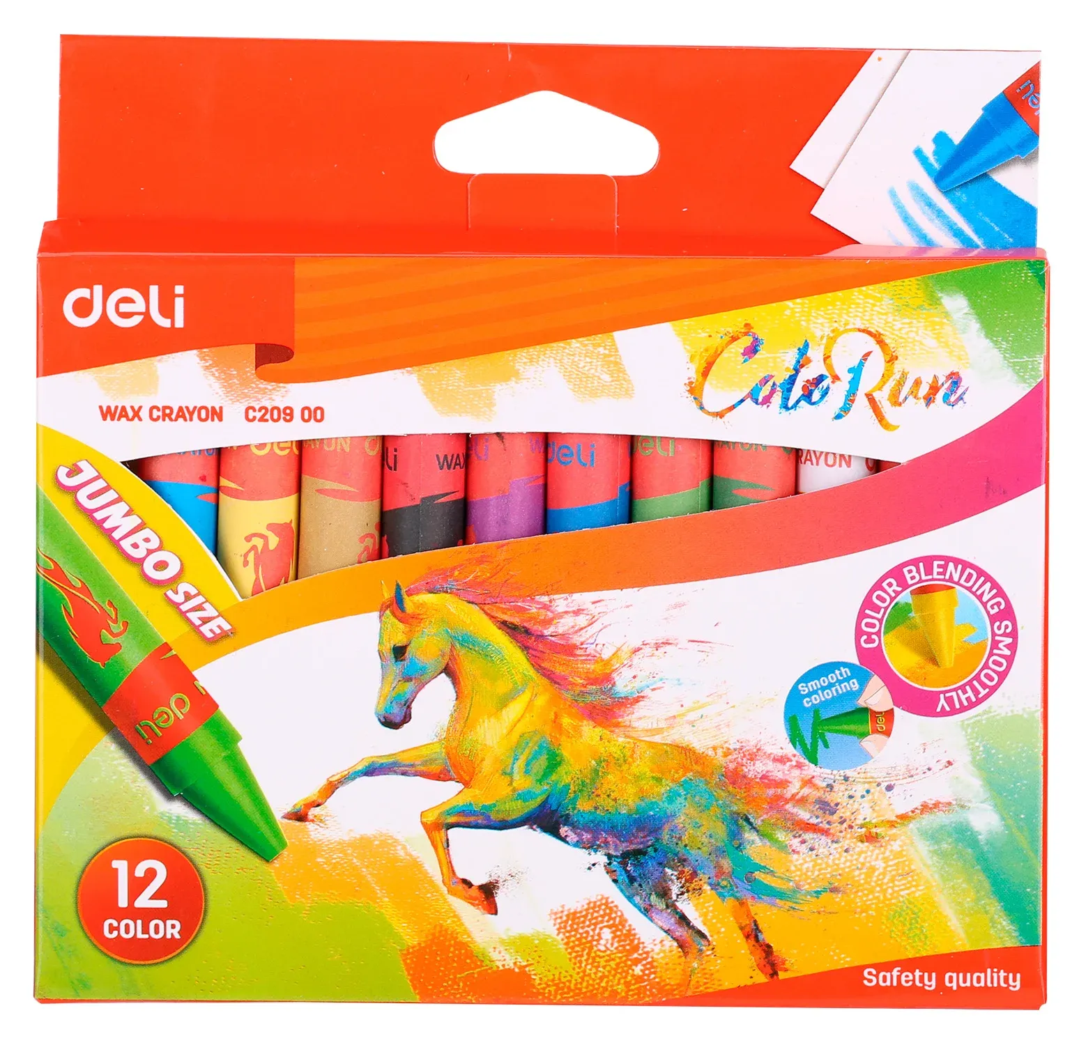 Восковые мелки DELI EC20900