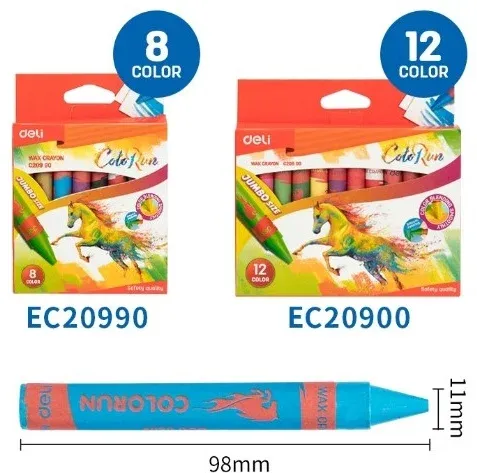 Восковые мелки DELI EC20900 - фото 4