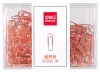 Скрепки Deli 78510 металл 29мм золотистый упак.:160шт пластиковая коробка - фото 3