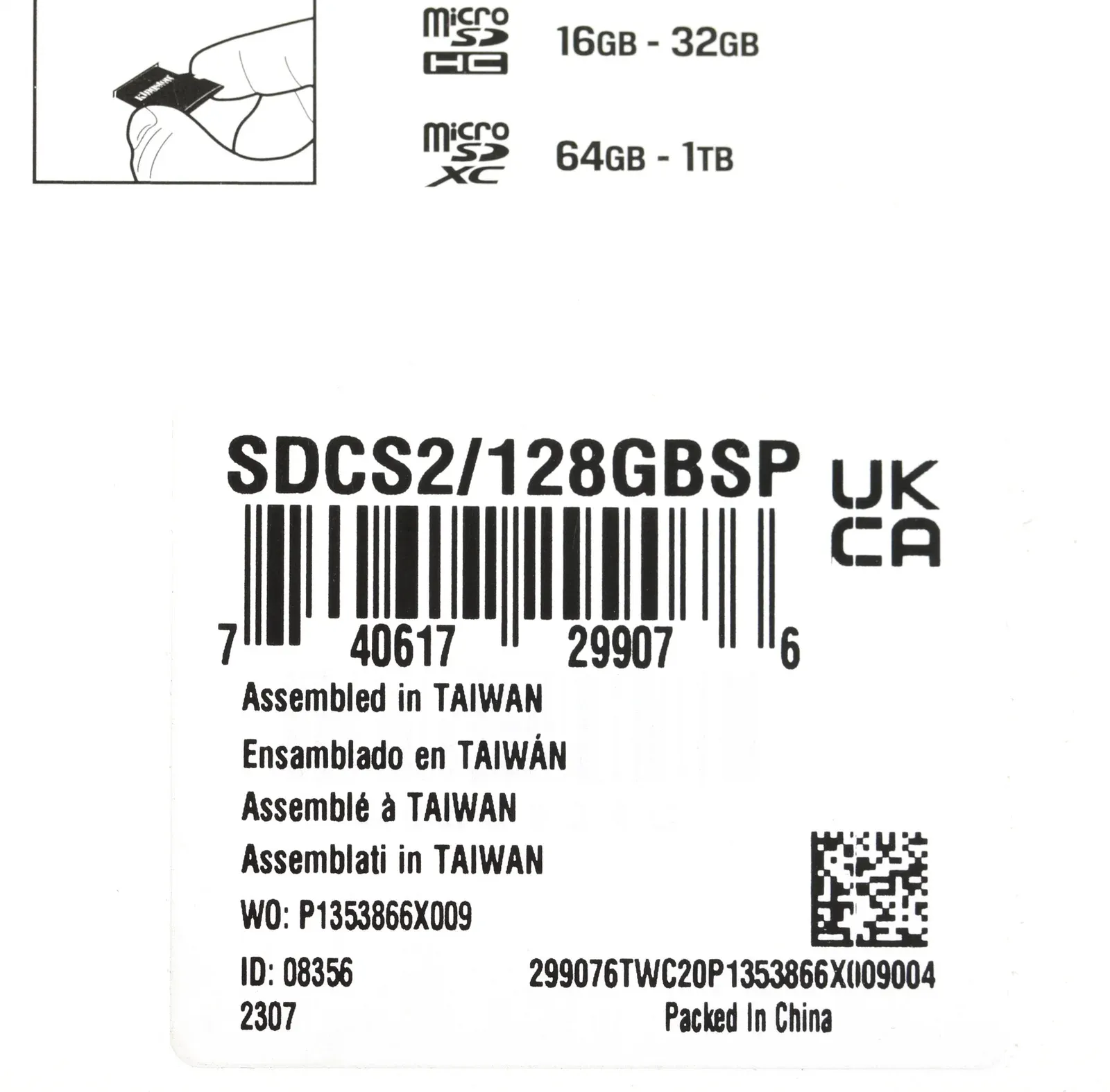Флеш карта microSDXC 128GB Kingston SDCS2/128GBSP Canvas Select Plus w/o adapter - фото 5