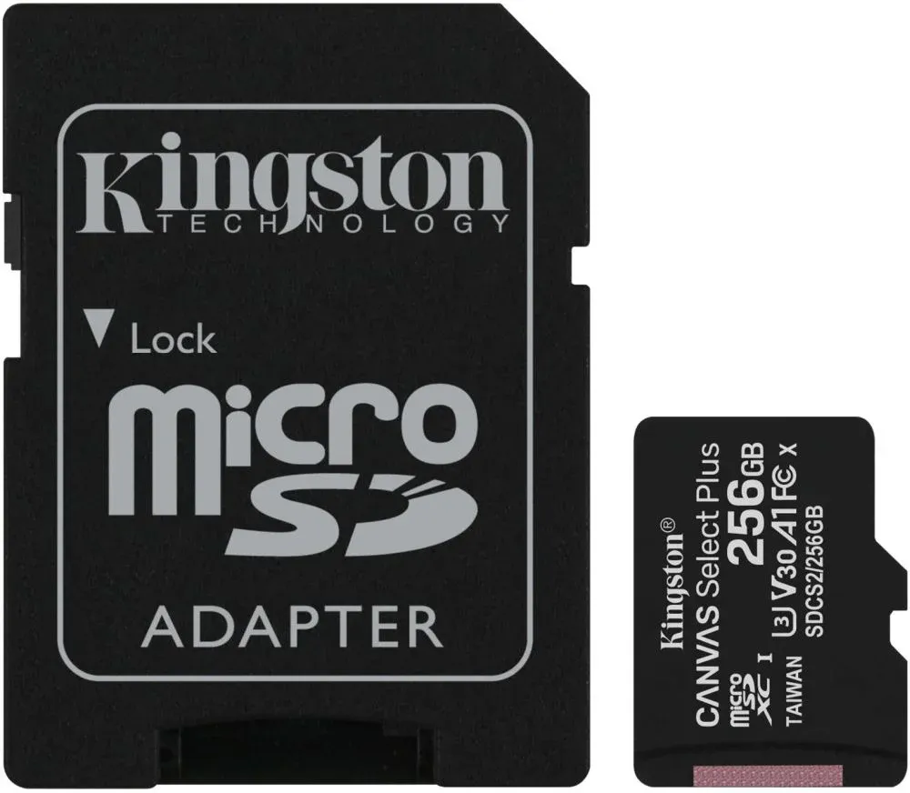 Флеш карта microSDXC 256GB Kingston SDCS2/256GB Canvas Select Plus + adapter - фото 5