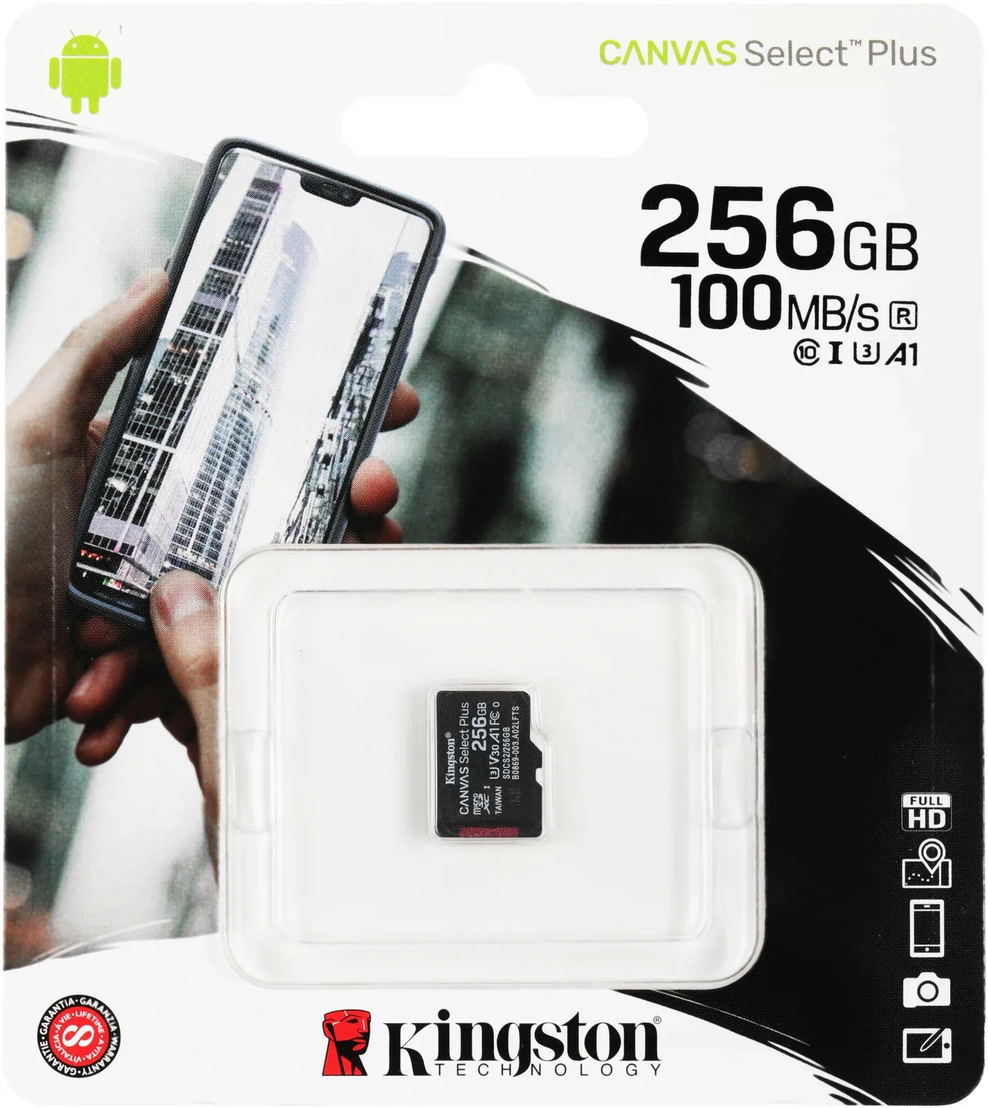 Flash Card KINGSTON SDCS2/256GBSP - фото 1