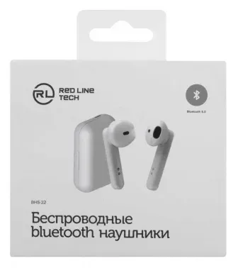 Гарнитура вкладыши Redline BHS-22 белый беспроводные bluetooth в ушной раковине УТ000019149 - фото 4