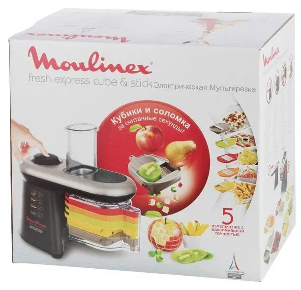 Измельчитель электрический Moulinex DJ905832 0.5л. 280Вт черный/серый - фото 4