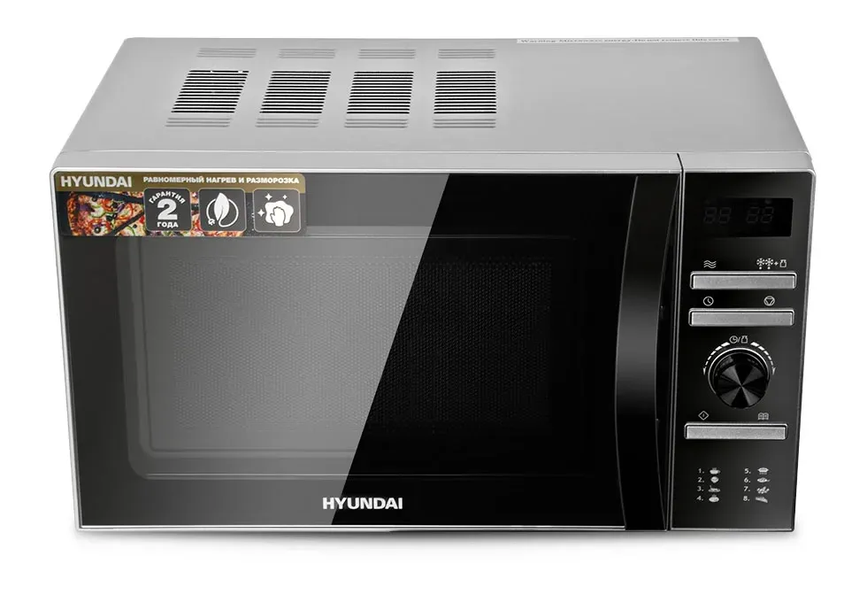 Микроволновая Печь Hyundai HYM-D3026 20л. 700Вт серебристый, 20 л - фото 1