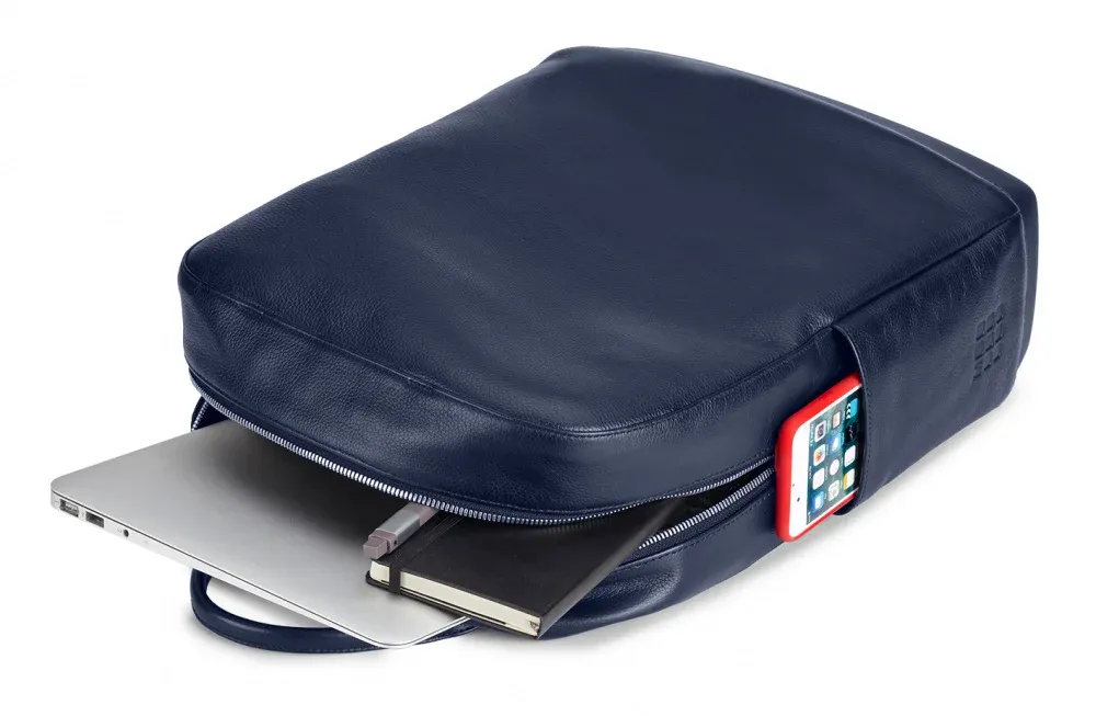 Рюкзаки MOLESKINE Classic Leather синий - фото 2