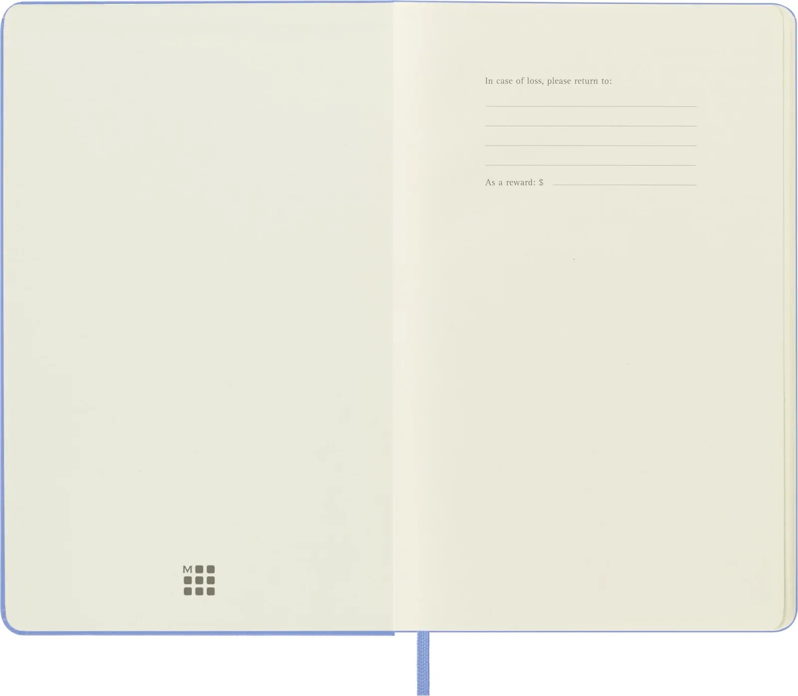 Блокнот Moleskine CLASSIC QP062B42 Large 130х210мм 240стр. нелинованный твердая обложка голубая гортензия - фото 3