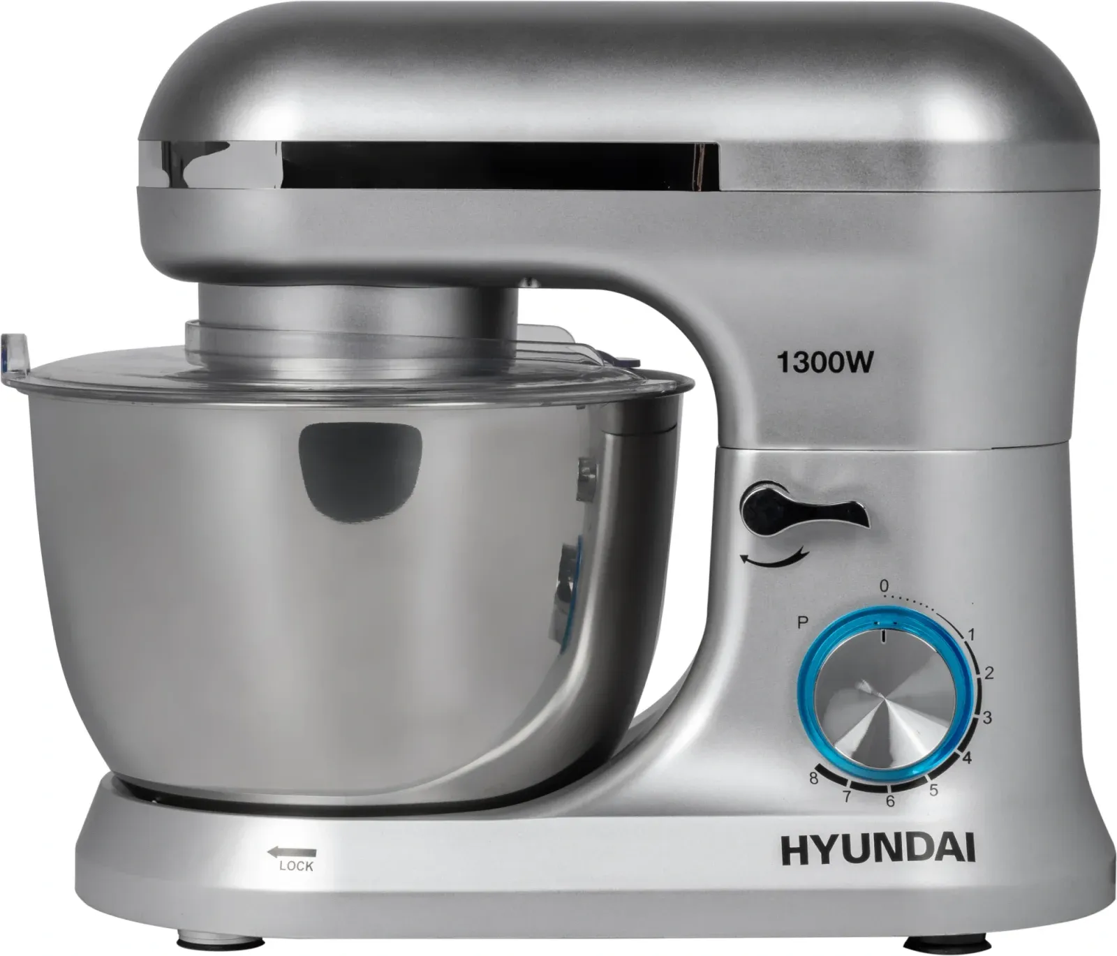 Миксер планетарный Hyundai HYM-S6551 1300Вт серебристый - фото 3