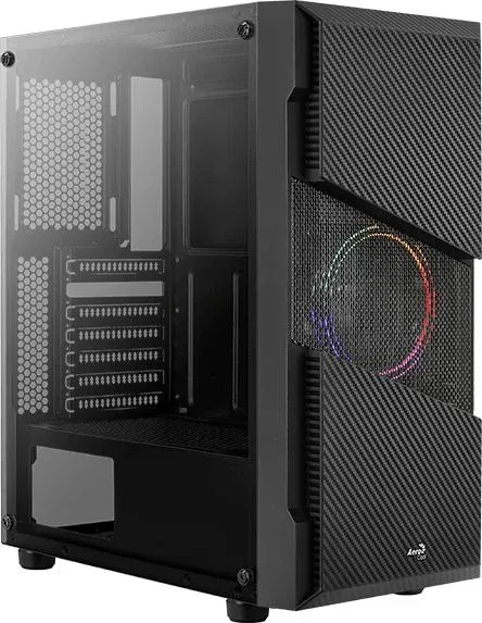 Корпус Aerocool Menace Saturn FRGB-G-BK-v1 черный без БП ATX 7x120mm 2x140mm 2xUSB3.0 audio bott PSU - фото 5