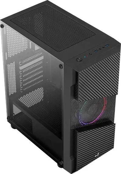 Корпус Aerocool Menace Saturn FRGB-G-BK-v1 черный без БП ATX 7x120mm 2x140mm 2xUSB3.0 audio bott PSU - фото 7