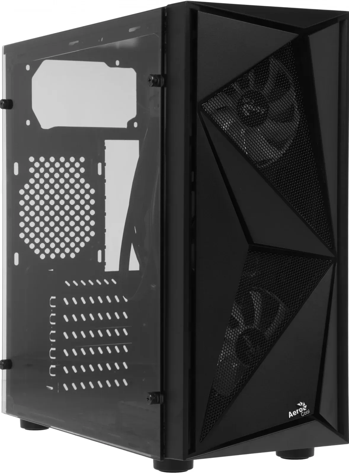 Корпус Aerocool Glider Cosmo-G-BK-v1 черный без БП ATX 2x120mm 2xUSB2.0 1xUSB3.0 audio - фото 3