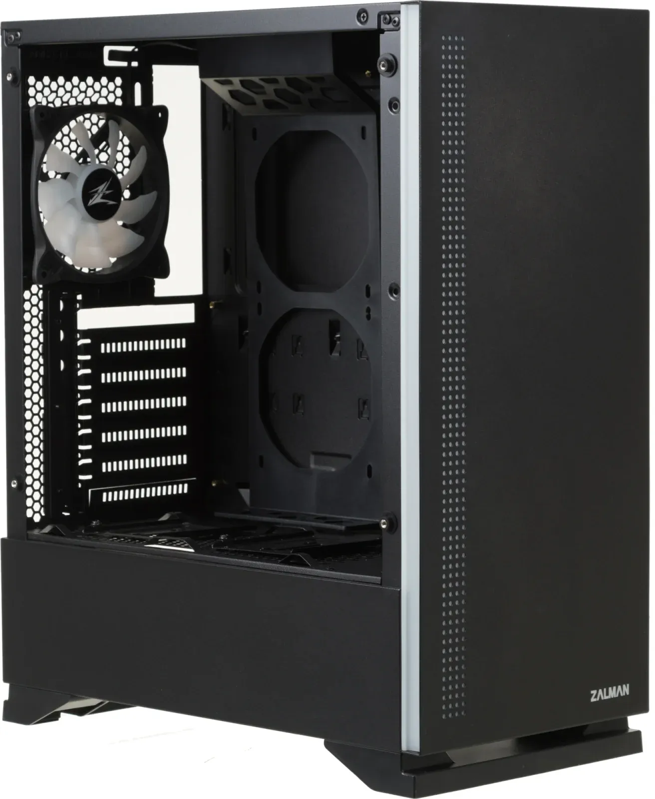 Корпус Zalman S5 черный без БП ATX 6x120mm 2x140mm 2xUSB2.0 1xUSB3.0 audio bott PSU - фото 6