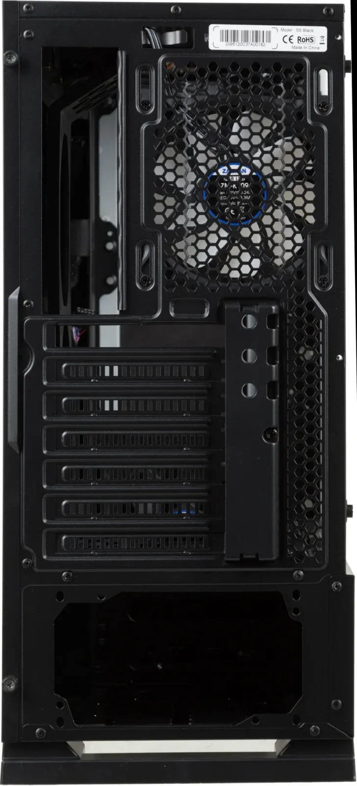 Корпус Zalman S5 черный без БП ATX 6x120mm 2x140mm 2xUSB2.0 1xUSB3.0 audio bott PSU - фото 7
