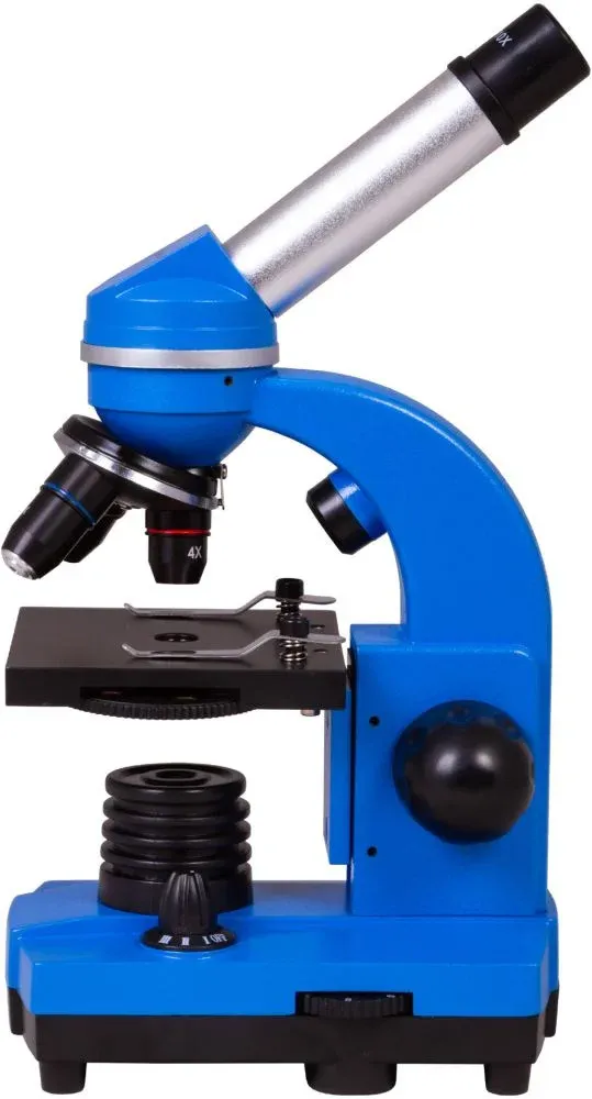 Микроскоп Bresser Junior Biolux SEL монокуляр 40-1600x на 3 объектива синий - фото 7