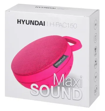 Колонка порт. Hyundai H-PAC150 красный 3W 1.0 BT 10м 300mAh - фото 8