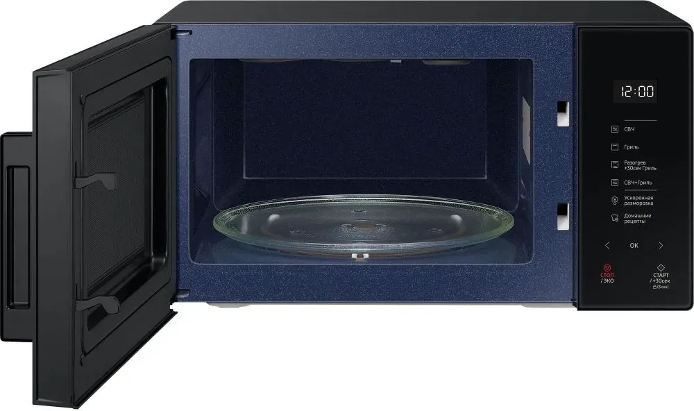 Микроволновая Печь Samsung MG23T5018AK/BW 23л. 800Вт черный, 23 л - фото 1