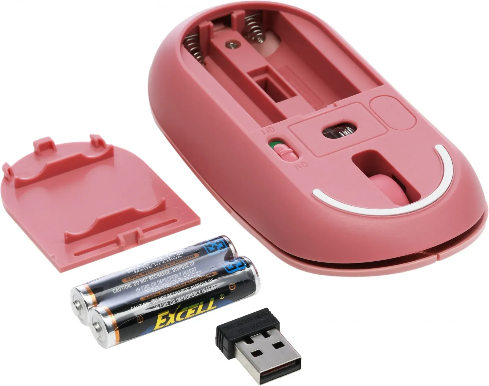 Мышь A4Tech Fstyler FG20 розовый оптическая 2000dpi беспров. USB для ноутбука 4but FG20 PINK - фото 3