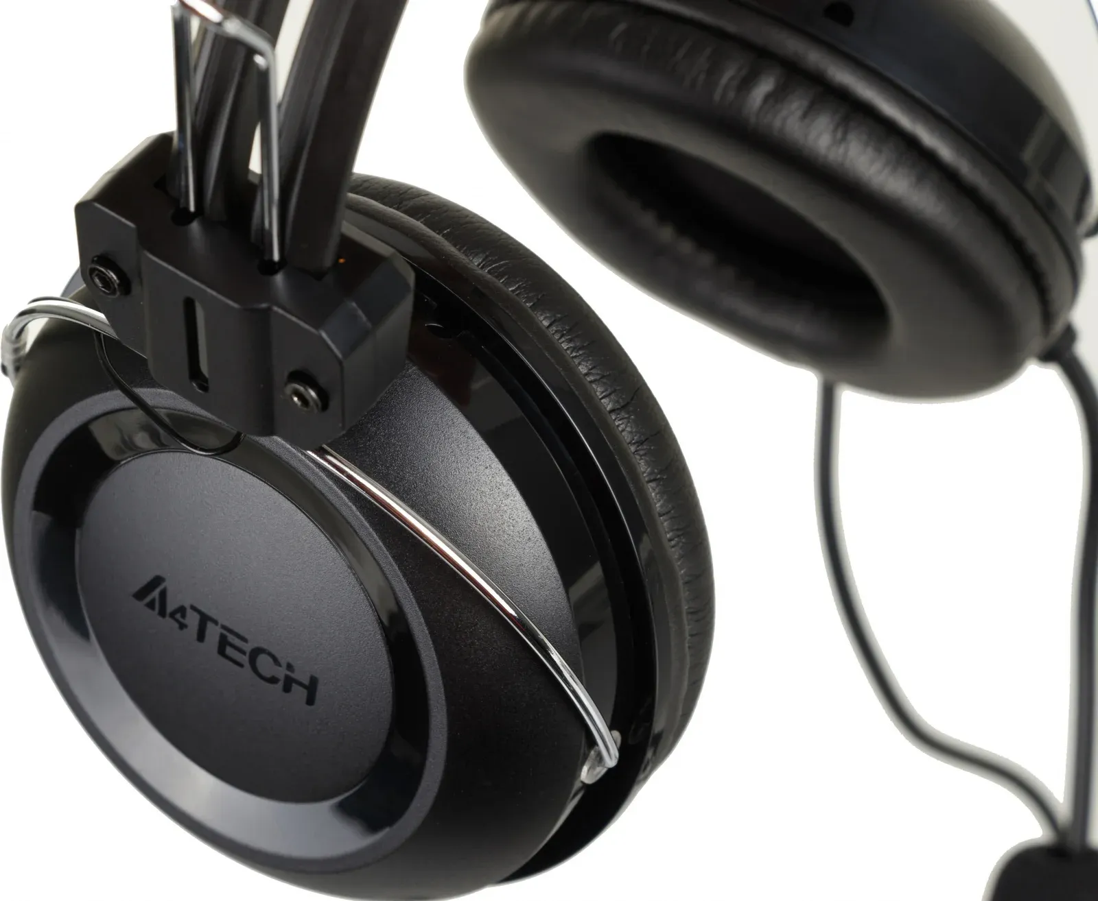 Гарнитуры наушники с микрофоном A4TECH HU-35 черный - фото 3