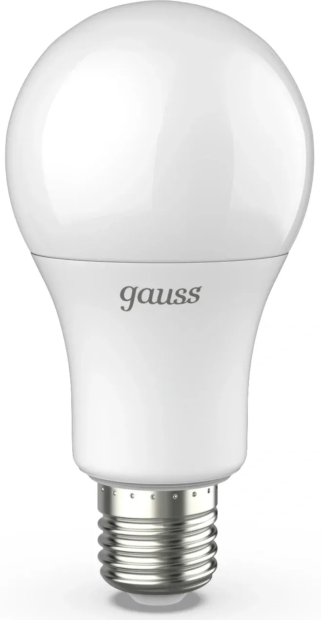 Лампа светодиодная Gauss A60 12Вт цок.:E27 груша 220B св.свеч.бел.теп. A60 упак.:1шт 102502112 - фото 2