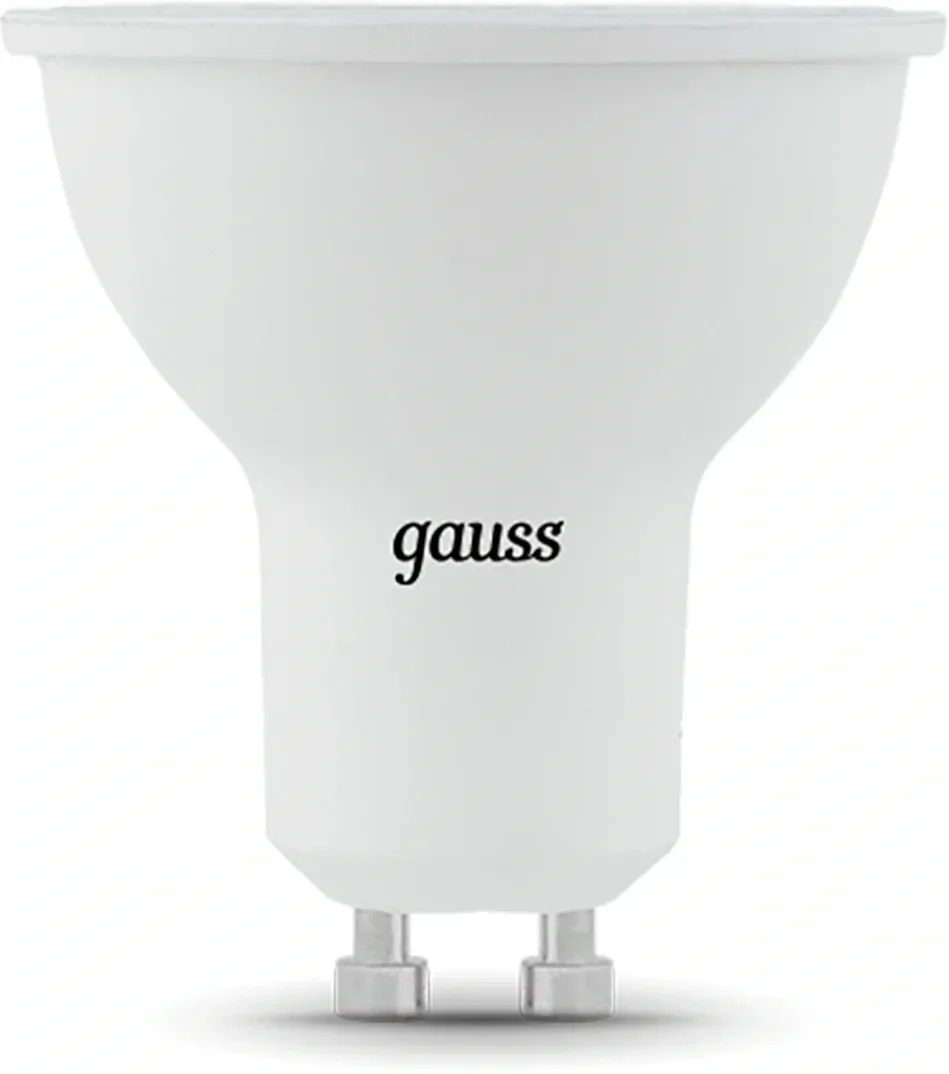 Лампа светодиодная Gauss MR16 5Вт цок.:GU10 спот 220B св.свеч.бел.теп. MR16 упак.:1шт 101506105 - фото 2