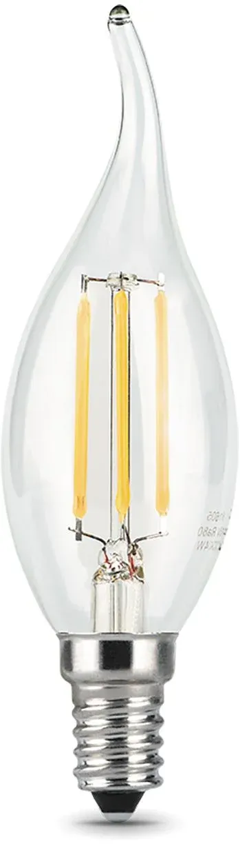 Лампа филам. Gauss Filament 7Вт цок.:E14 свеча 220B св.свеч.бел.нейт. CF35 упак.:1шт 104801207 - фото 4