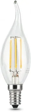 Лампа светодиодная Gauss Filament 9Вт цок.:E14 свеча 220B св.свеч.бел.нейт. CF35 упак.:1шт 104801209 - фото 8