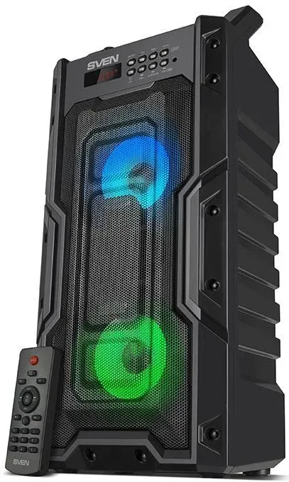Колонка порт. Sven PS-435 черный 20W 2.0 BT/3.5Jack/USB 10м 2000mAh SV-019075 - фото 2