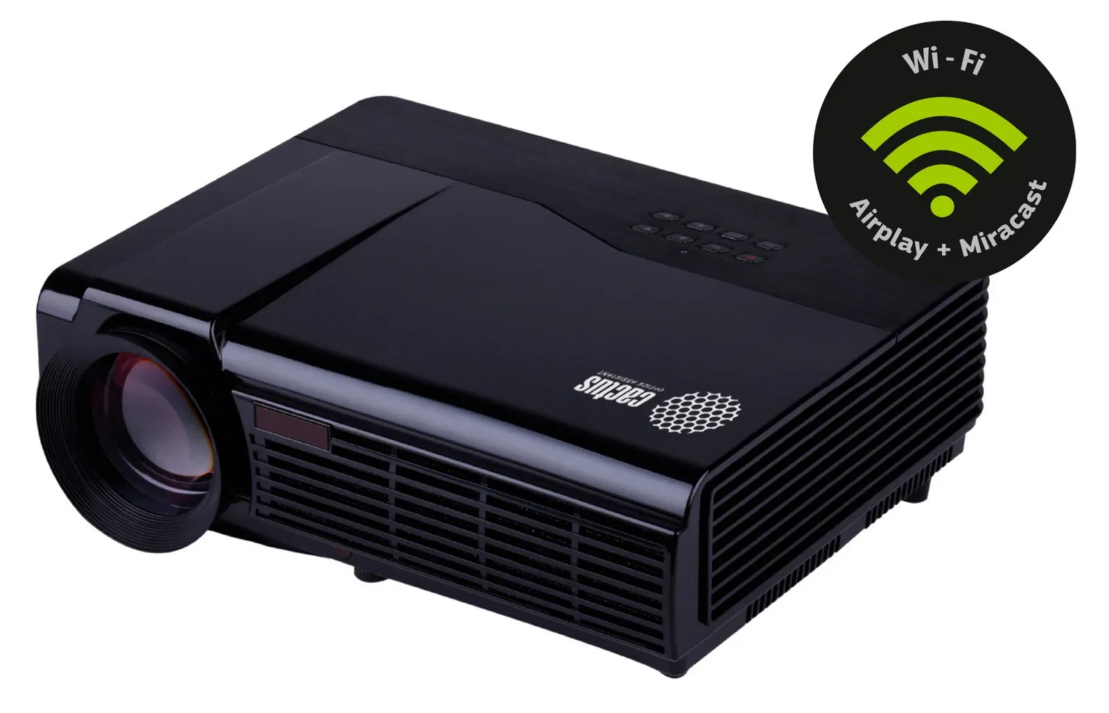 Проектор Cactus CS-PRO.09B.WXGA-W LCD 3000Lm LS 300Lm ANSI 1280x720 2000:1 ресурс лампы:50000часов 2xUSB typeA 2xHDMI 4.7кг, черный - фото 2